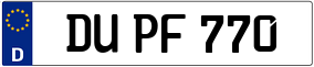 Trailer License Plate